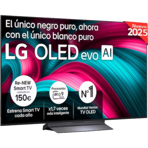 Lg oled evo ai c5 / televisor smart tv 55" oled / 120hz (vrr 144hz) / uhd 4k hdr